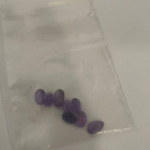 Lot of 8 Real Amethyst loose gemstones calibrated size amethysts gems gem stones